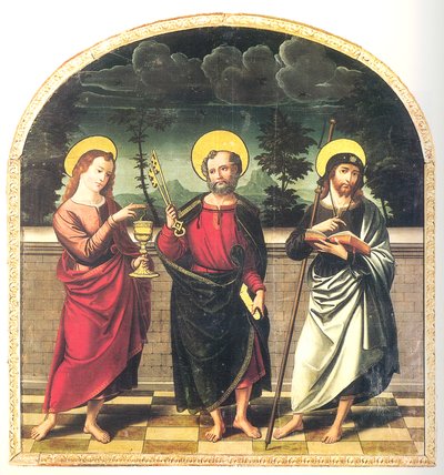 Saint Peter, Saint James the Greater, and Saint John the Evangelist, Monastery of Dominican Mothers of Sancti Spiritu el Real, Toro (Zamora) by Lorenzo de Ávila